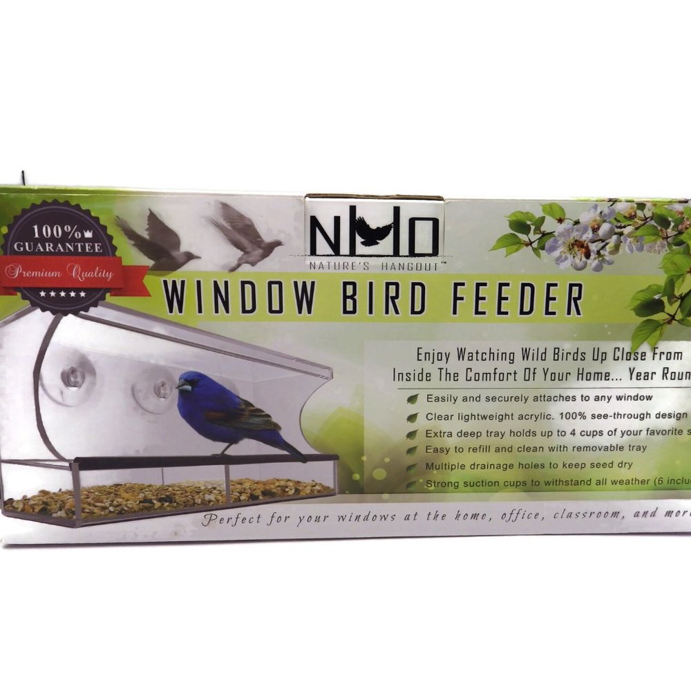 Window Wild Bird Feeder/Clear Acrylic